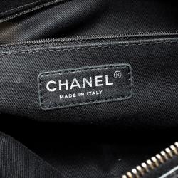 مملوكة مسبقًا حقيبة شانيل إيزي فلاب جلد كافيار أسود مبطن كبيرة