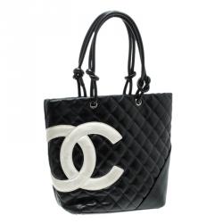 Pre Owned حقيبة يد شانيل باكت ليغني كيمبون صغيرة جلد مبطنة سوداء/ وردية