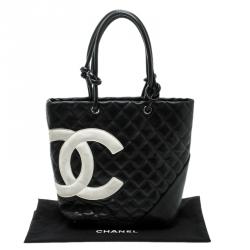 Pre Owned حقيبة يد شانيل باكت ليغني كيمبون صغيرة جلد مبطنة سوداء/ وردية