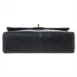 مملوكة مسبقًا Chanel Black Classic Lambskin Small Double Flap Shoulder Bag