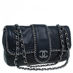 مملوكة مسبقًا Chanel Black Lambskin Madison Chain Me Flap Bag