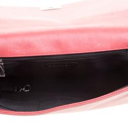 Pre Owned حقيبة شانيل بوي جلد رصاصي مبطن كبيرة