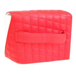 مملوكة مسبقًا Chanel Red and White Lambskin Clutch