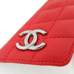 مملوكة مسبقًا Chanel Red and White Lambskin Clutch