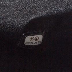 مملوكة مسبقًا Chanel Black Leather Chevron Jumbo Classic Double Flap Bag