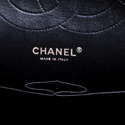 مملوكة مسبقًا Chanel Black Leather Chevron Jumbo Classic Double Flap Bag