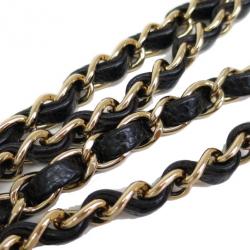 Pre Owned Chanel Black Mini Caviar Single Flap Shoulder Bag