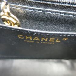 Pre Owned Chanel Black Mini Caviar Single Flap Shoulder Bag