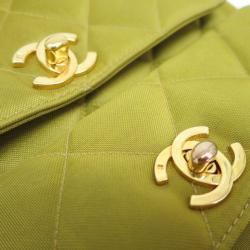 مملوكة مسبقًا Chanel Yellow Nylon Quilted Two Pocket Shoulder Bag