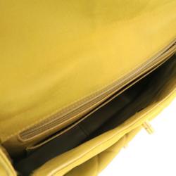 مملوكة مسبقًا Chanel Yellow Nylon Quilted Two Pocket Shoulder Bag