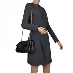 Pre Owned Chanel Black Quilted Leather Reissue Double Gusset Flap Bag