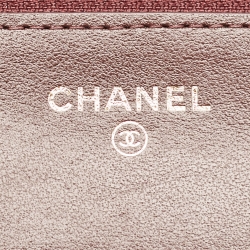 Pre Owned Chanel Paris-Hamburg Runway Black Quilted Fabric Wallet On Chain