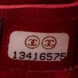 Pre Owned حقيبة شانيل قلاب فالانتين ايست/ ويست جلد مبطنة وردية