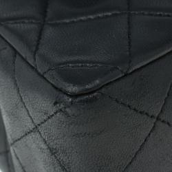 مملوكة مسبقًا Chanel Black Lambskin Leather Single Flap Shoulder Bag