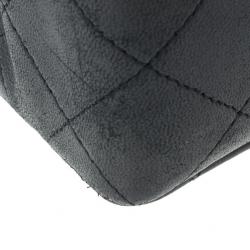 مملوكة مسبقًا Chanel Black Lambskin Leather Single Flap Shoulder Bag