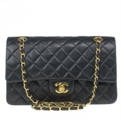 مملوكة مسبقًا Chanel Black Lambskin Leather Small Single Flap Bag