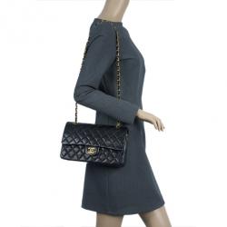 مملوكة مسبقًا Chanel Black Lambskin Leather Small Single Flap Bag