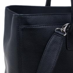 Pre Owned حقيبة شانيل سيرف جلد أسود