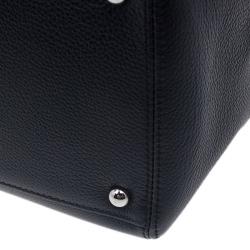 Pre Owned حقيبة شانيل سيرف جلد أسود