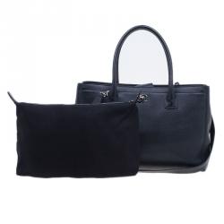 Pre Owned حقيبة شانيل سيرف جلد أسود