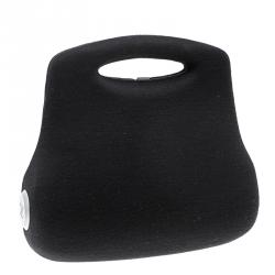 Pre Owned Chanel Black Cotton Limited Edition Butt Hard Case