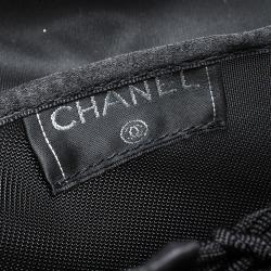 Pre Owned Chanel Black Cotton Limited Edition Butt Hard Case