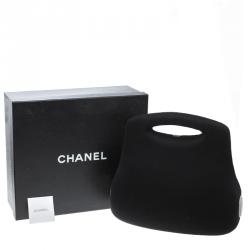 Pre Owned Chanel Black Cotton Limited Edition Butt Hard Case