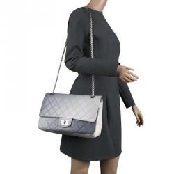 Pre Owned Chanel Multicolor Quilted Leather Reissue 2.55 Classic 227 Flap Bag