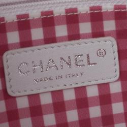 Pre Owned Chanel Fuschia Pink Patent Leather CC Logo Shopping Tote