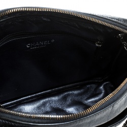 Pre Owned Chanel Metallic Blue Quilted Leather Medium Reissue Camera Bag