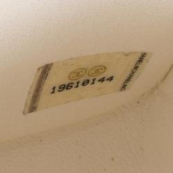 Pre Owned Chanel White Quilted Leather Mini Classic Single Flap Bag