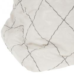 Pre Owned Chanel White Lambskin Hobo