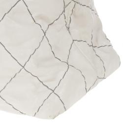 Pre Owned Chanel White Lambskin Hobo
