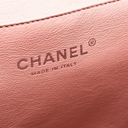 Chanel Blush Pink Patent Leather Chain Clutch