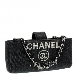 Chanel Blue Denim Deauville Wallet on Chain Bag 