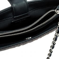 Chanel Blue Denim Deauville Wallet on Chain Bag 