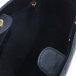 مملوكة مسبقًا حقيبة شوبنغ يد شانيل كافيار سوداء صغيرة