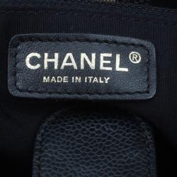 مملوكة مسبقًا حقيبة شوبنغ يد شانيل كافيار سوداء صغيرة