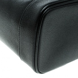 Pre Owned Chanel Black Caviar Leather Vanity Case