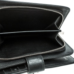 Chanel Black Leather CC Bifold Wallet