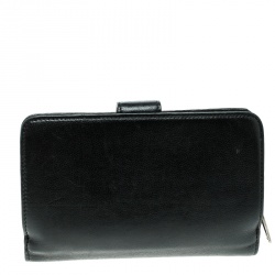 Chanel Black Leather CC Bifold Wallet