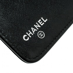 Chanel Black Leather CC Bifold Wallet