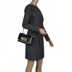 مملوكة مسبقًا Chanel Black Quilted Leather East West Flap Bag