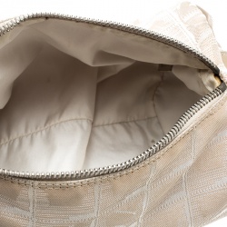 مملوكة مسبقًا Chanel Beige Nylon Small Vintage CC Travel Line Shoulder Bag    