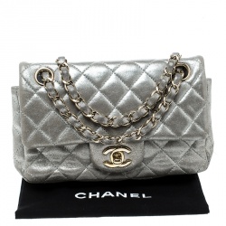 Pre Owned حقيبة يد شانيل نيو ميني كلاسيك بقلاب واحد جلد مبطن سوداء 