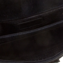 Pre Owned Chanel Black Velvet Giant Reissue Flap Shoulder Bag