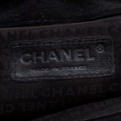 Pre Owned Chanel Black Velvet Giant Reissue Flap Shoulder Bag
