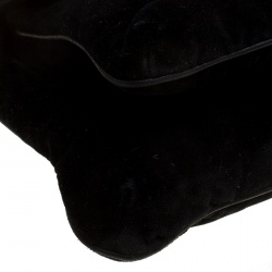 Pre Owned Chanel Black Velvet Giant Reissue Flap Shoulder Bag