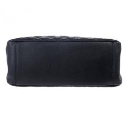 Pre Owned Chanel Black Caviar Grand Shopper Tote