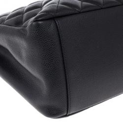 Pre Owned Chanel Black Caviar Grand Shopper Tote